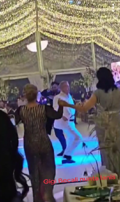 Gigi Becali a făcut show la nunta lui Ianis Hagi/ Sursa foto: TikTok