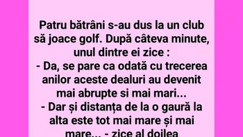 BANC | Pensionarii și clubul de golf
