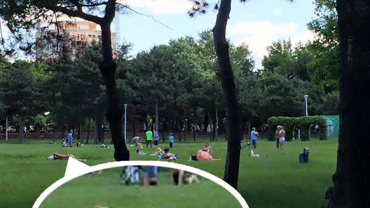 S-a dezbrăcat în Parcul Tineretului de faţă cu toţi copiii! Toată lumea i-a făcut poze acestei brunete!
