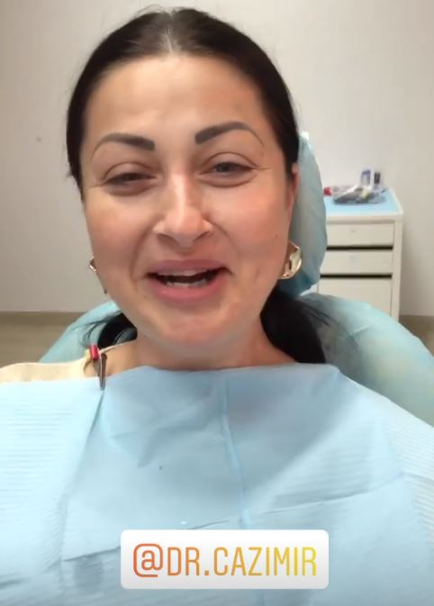 Gabriela Cristea, filmată pe scaunul dentistului. Mesajul transmis de vedete în timpul consultației | FOTO
