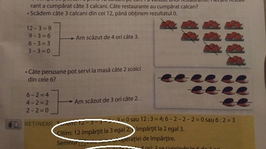 Încă un manual cu probleme grave! Copiii din clasa I învață că 12 este mai mare decât 16