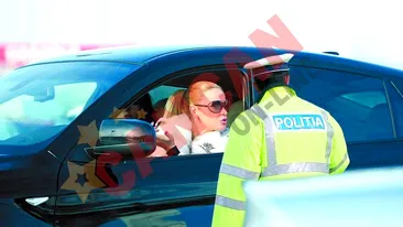 Bianca Dragusanu, oprita de politie