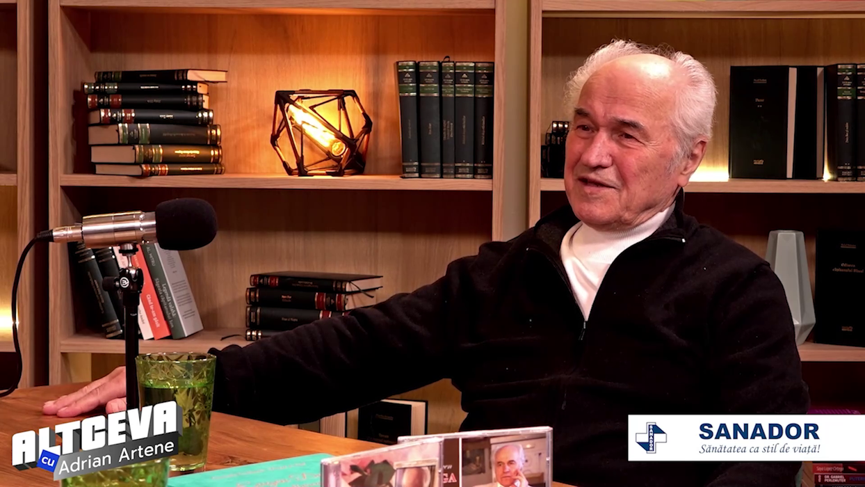 Maestrul Eugen Doga este invitatul săptămânii în podcastul "ALTCEVA cu Adrian Artene", disponibil pe canalul de YouTube cu același nume (Foto: captură video)