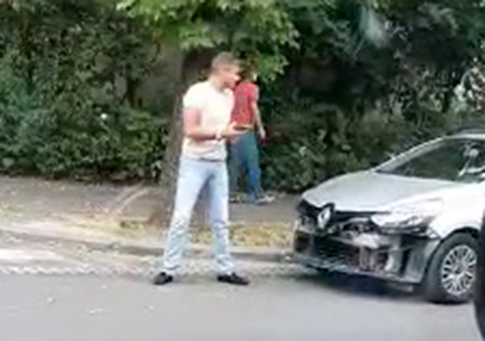 VIDEO. Cristian Boureanu, accident de mașină în centrul Bucureștiului
