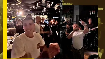 Jucătorii naţionalei, chef cu manele şi dedicaţii după calificarea la EURO 2024. Imagini fabuloase cu Adi de la Vâlcea în mijlocul petrecerii
