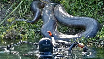 ANACONDA GIGANT în imagini INCREDIBILE. Faţă în faţă cu monstrul | GALERIE FOTO