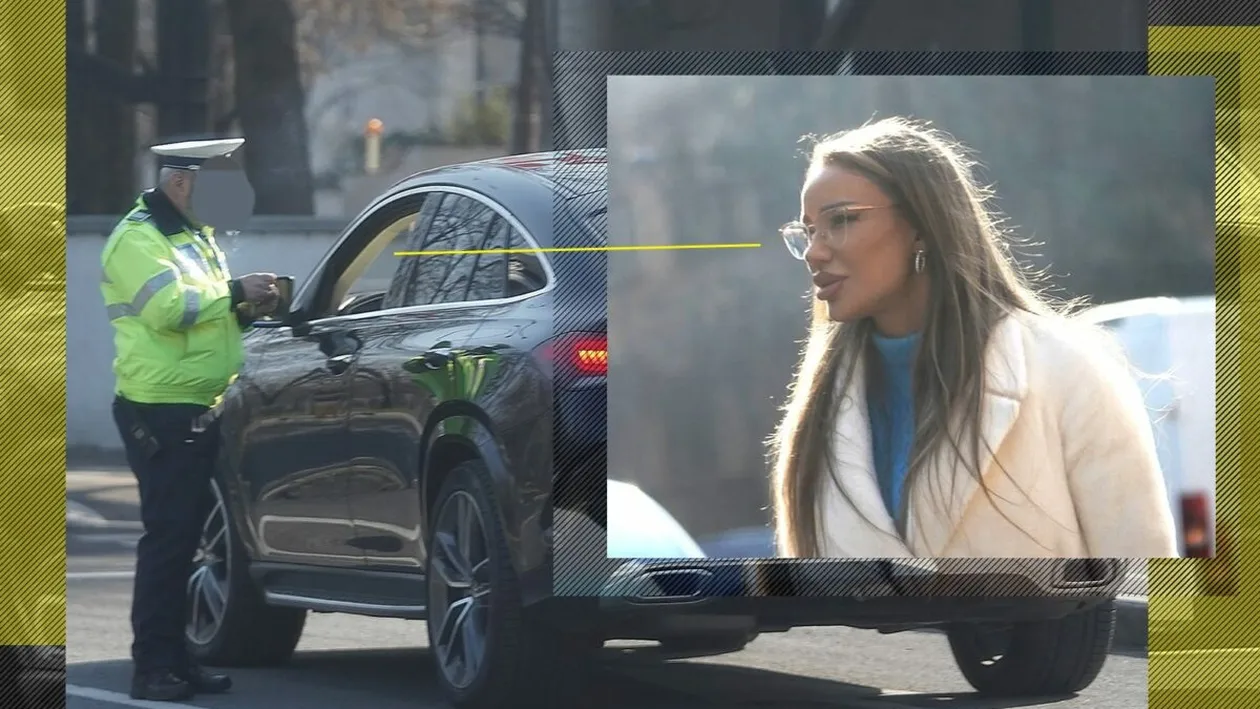 Bianca Drăgușanu, oprită de Poliție în zona de nord a Capitalei: A “negociat” cu agentul cinci minute