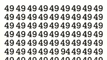 Test de inteligență | Depistați singurul număr diferit de 49! Geniile reușesc în maximum 19 secunde