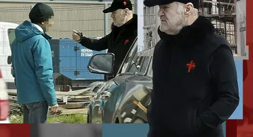 Imagini colosale cu Gigi Becali la grandiosul lăcaș de cult pe care l-a ridicat în Pipera. Prima “razie” din 2024! I-a băgat pe muncitori în ședință și…