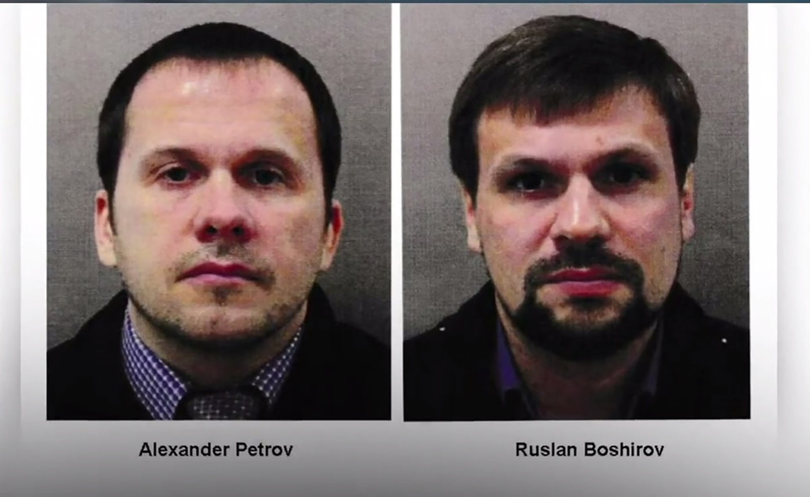 Agenții GRU care au plasat agentul neurotoxic la domiciliul fostului spion. Sursa foto: Profimedia