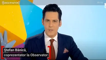 Ștefan Bănică, la pupitrul știrilor Antenei 1, împreună cu Sandra Stoicescu. Cum rămâne cu X Factor