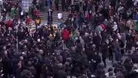 VIDEO -  Peste 400 de oameni au ieşit în străzile din Bruxelles pentru a protesta