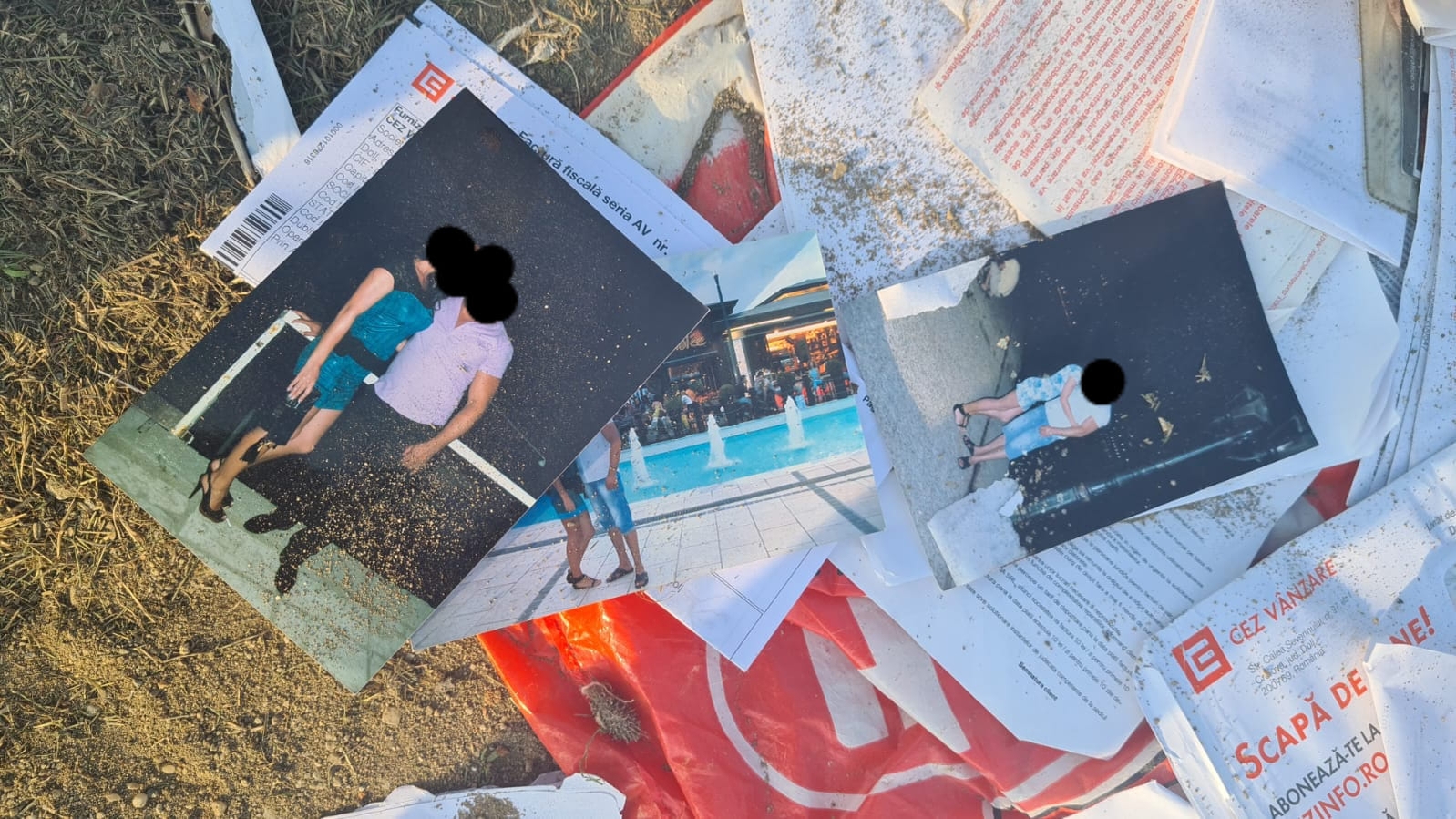 Fotografiile de familie i-au dat de gol când au aruncat gunoiul. Polițiștii au dat amenzi de 20.000 de lei!