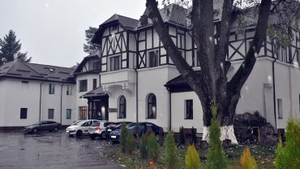 Panică la Spitalul de Psihiatrie Voila din Prahova! Un urs a intrat în curte, după ce a sărit peste un gard de beton