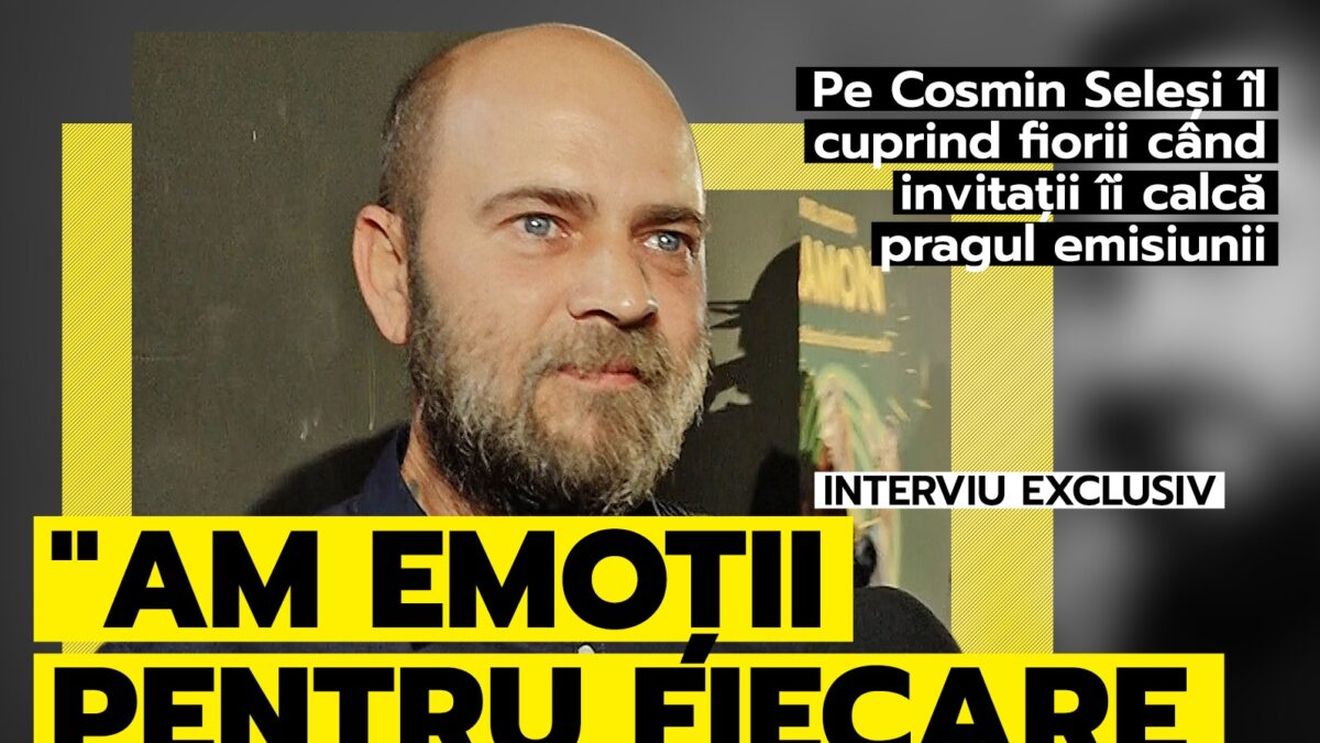 Pe Cosmin Seleși îl cuprind fiorii când invitații îi calcă pragul emisiunii: "Am emoții pentru fiecare dintre ei"