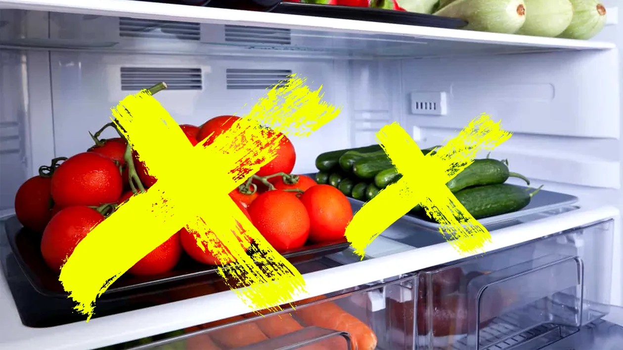 Cele 8 legume care nu trebuie ținute în frigider: Roșiile, castraveții și...
