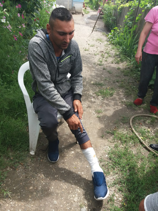 Omul care făcea live în timpul accidentului