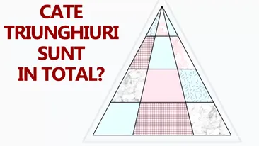 Test de inteligență exclusiv pentru genii | Câte triunghiuri sunt, de fapt, în această imagine?