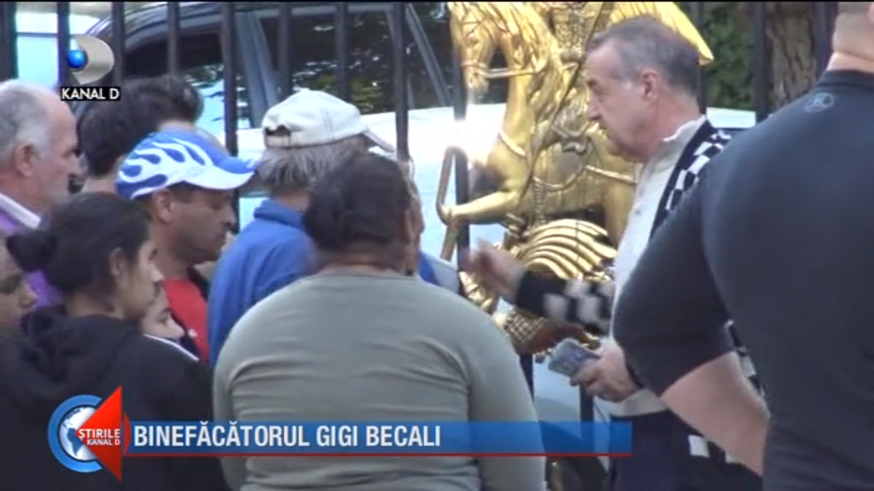 Imagini fabuloase! Câți lei i-a dat Gigi Becali acestui băiețel cu handicap