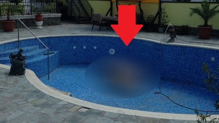 Pare un banc, dar nu este! Detaliul INCREDIBIL din piscina mamei Oanei Zavoranu!