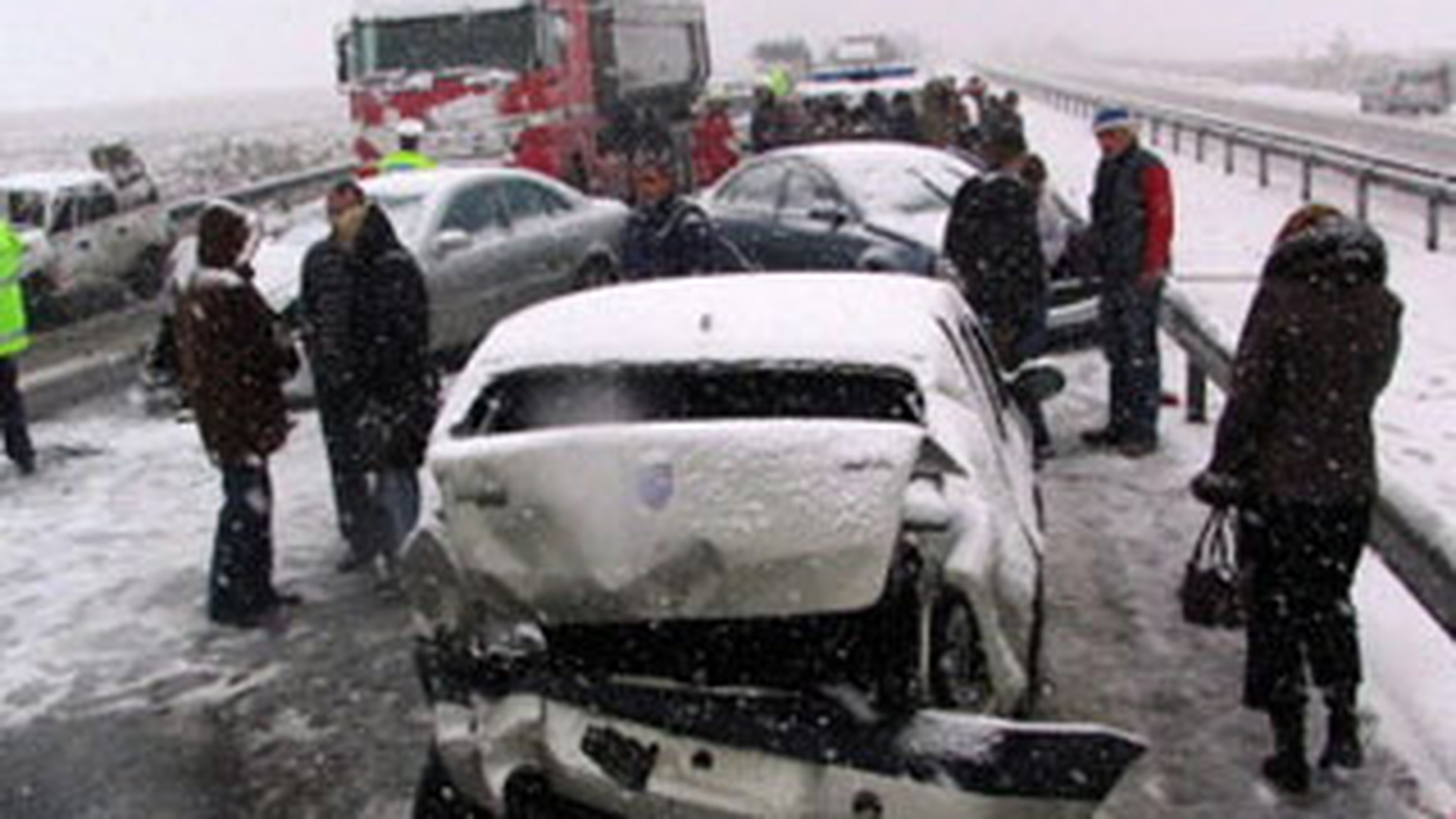 Accident in lant la iesirea din Constanta