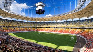 Coregrafie de exceptie pe National Arena! Ce au afisat fanii Stelei in tribune la meciul cu FC Brasov