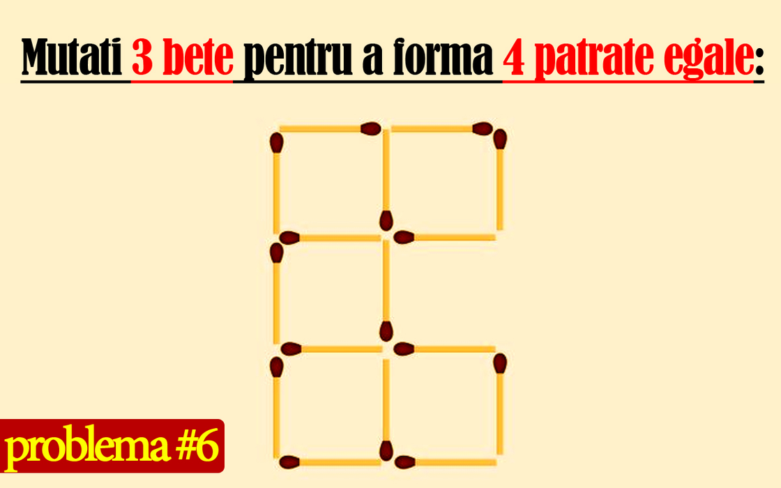 Test IQ cu 10 probleme cu chibrituri | Prima: Adăugați 1 băț pentru a corecta egalitatea 5-3+6=9