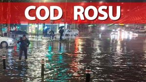 COD ROȘU | 26 de ore de urgie atmosferică în România! Care sunt orașele afectate, potrivit meteorologilor ANM