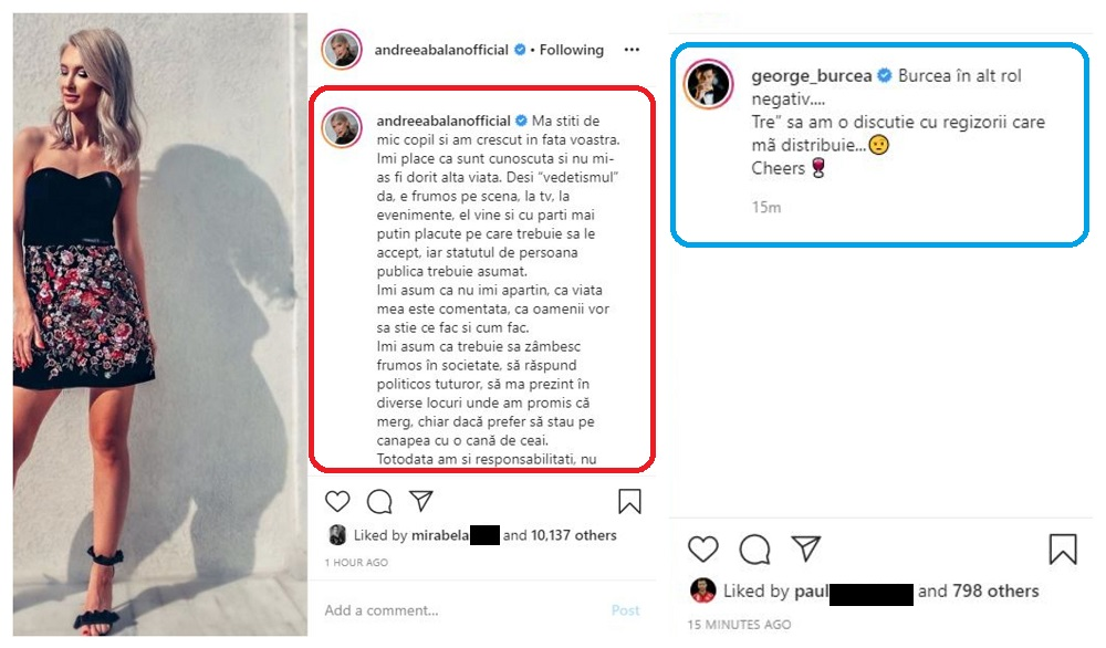 George Burcea continuă războiul cu Andreea Bălan! Mesajul subliminal este extrem de dur: “Păi ce exemplu dai tu copiilor tăi, bre?”