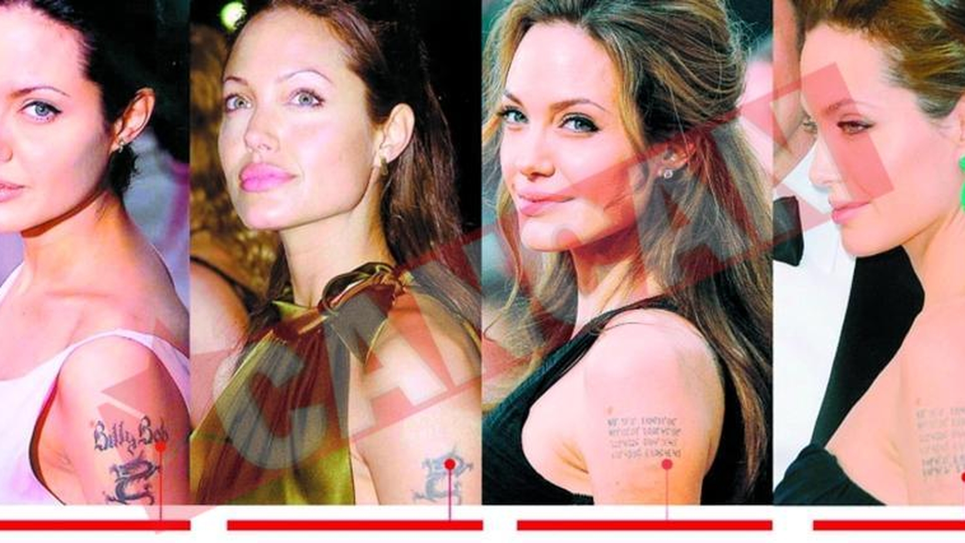 Ce te-ai mai tatuat, Angelina!