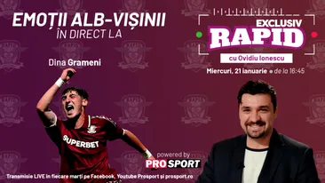 Cel mai bun jucător al Rapidului din ultimul meci vine astăzi la EXCLUSIV RAPID, în direct pe YouTube - ProSport, de la ora 16:45