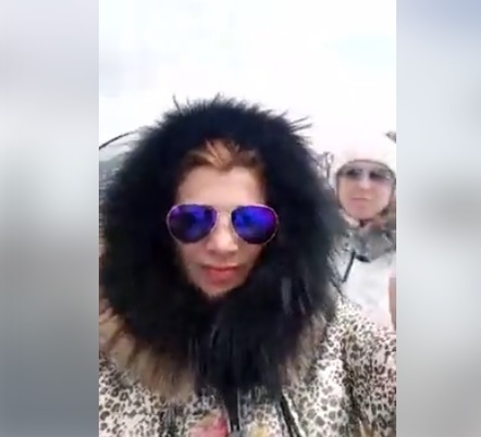 Mihaela Borcea a plecat cu copiii la ski