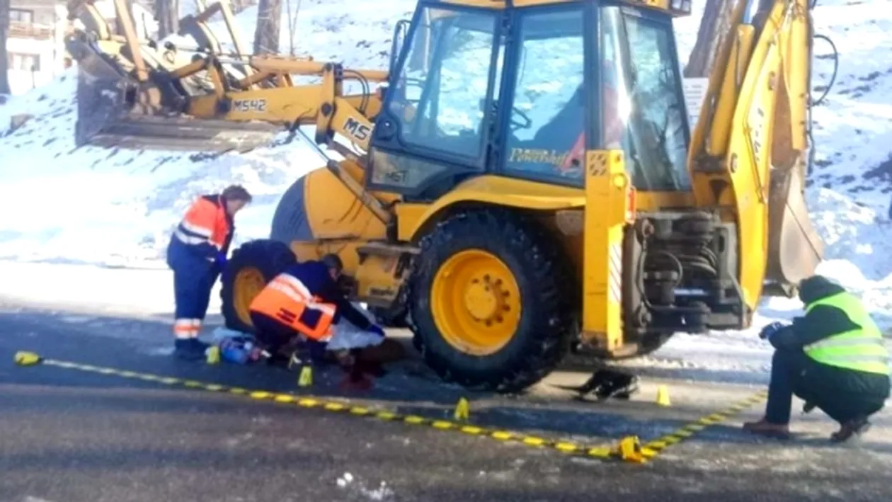 O femeie a murit lovită de un utilaj de deszăpezire, în Curtea de Argeș