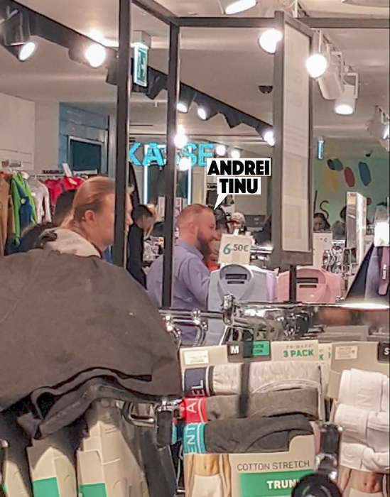 Andrei Tinu și noua iubită, la cumpărături într-un renumit magazin din Berlin