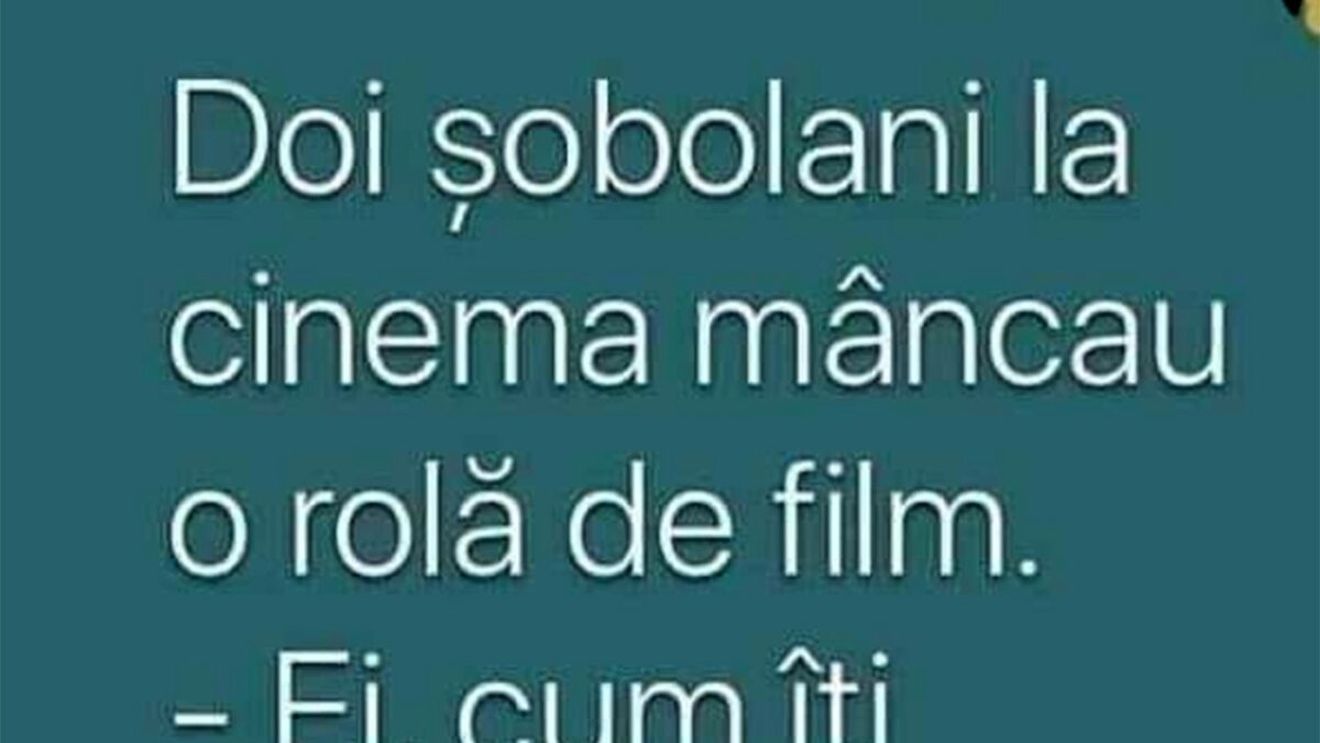 BANCUL ZILEI | Doi șobolani, la cinema