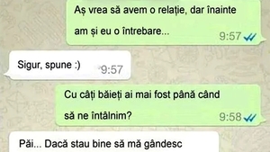 BANCUL ZILEI | "Cu câți băieți ai mai fost până să ne întâlnim?"