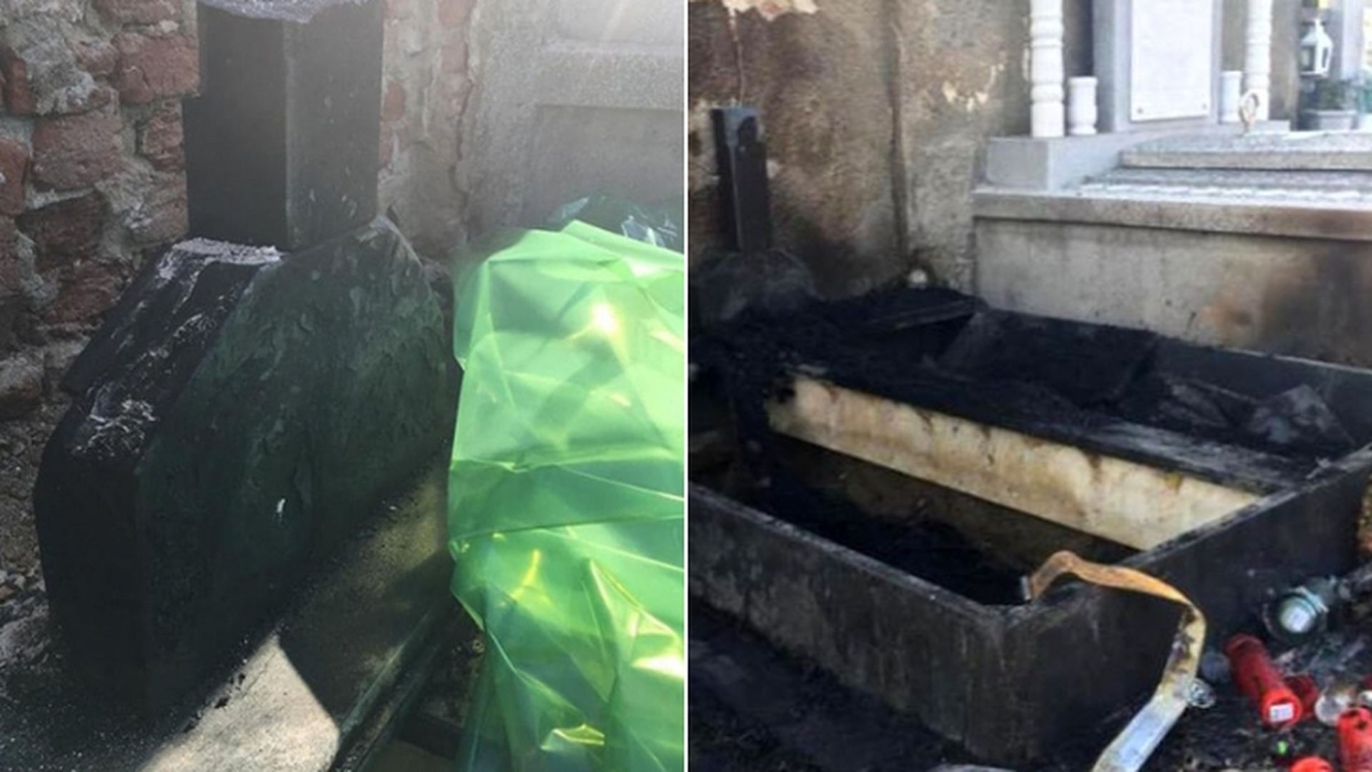 Anchetă la Lugoj după ce mormântul unui primar a fost incendiat de două ori