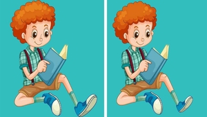 TEST IQ | Acești doi băieți care citesc par identici, dar nu sunt. Identificați 3 diferențe!
