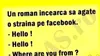 BANC | Un român încearcă să agațe o străină pe Facebook