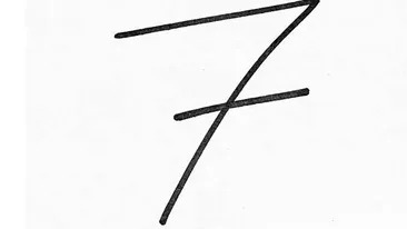 BANC | De ce cifra 7, când este scrisă de mână, este tăiată cu o linie orizontală