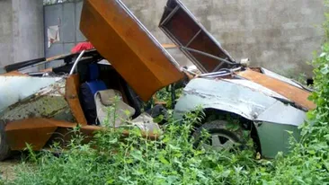 Imagini fenomenale! Un chinez a reusit sa faca un Lamborghini din fier vechi - Vezi cum arata rabla cu un design de milioane