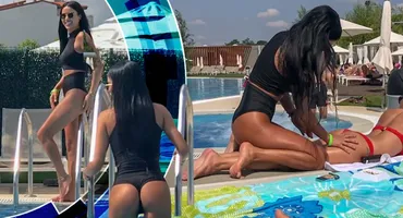 Daniela Crudu și Rellys Tonu, atingeri senzuale la piscină! Cele mai HOT momente ale începutului de vară!