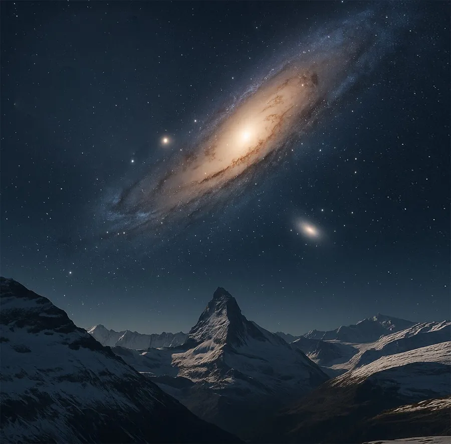 Cum va arăta cerul peste 4 miliarde de ani. SURSA FOTOfacebook @ Astronomy Matters
