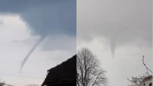 Fenomen meteo spectaculos pe cer, în Arad! Oamenii au crezut că e tornadă