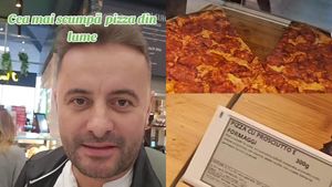 NU E BANC! Câți lei a plătit Florin pe o felie de pizza în Aeroportul Otopeni: ”Merge și cu credit ipotecar?”
