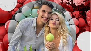 Exerciții la bustul gol în cuplul Andreea Bălan - Victor Cornea. Cei doi se pregătesc intens pentru următorul turneu al jucătorului de tenis
