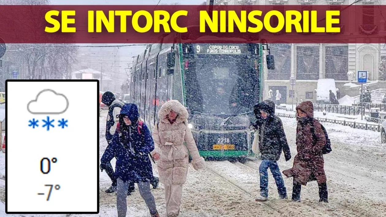 Meteorologii Accuweather au făcut anunțul oficial: Pe ce dată exactă se întorc ninsorile în București și în celelalte orașe din România