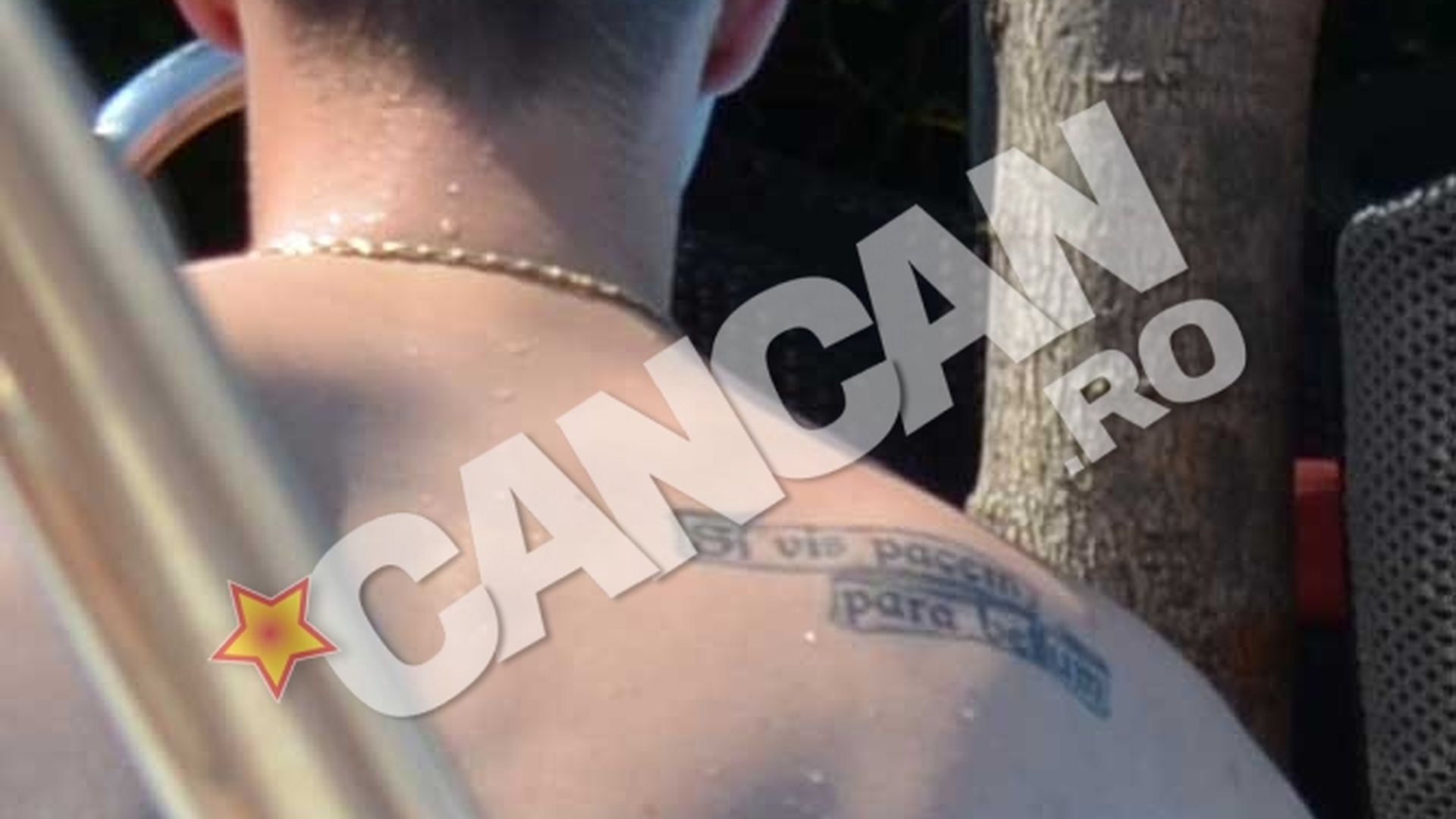 Andrei Nastase si-a tatuat pe umar o expresie celebra din perioada romanilor: "Daca vrei pace, pregateste-te de razboi"
