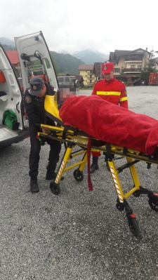 Turistul maghiar a fost transportat la spital