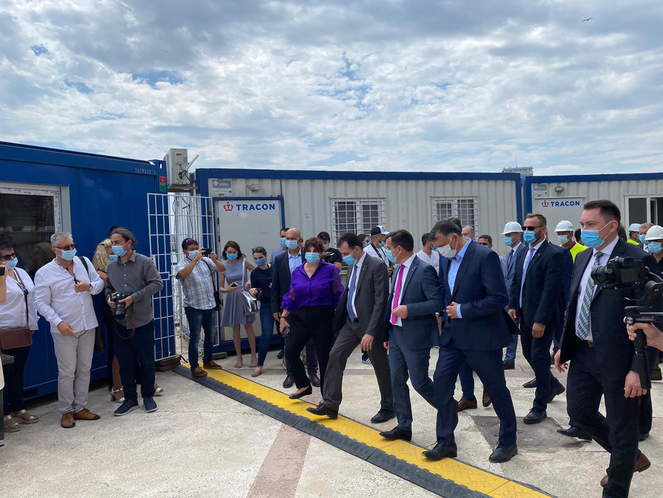 Ludovic Orban a vizitat șantierul de reabilitare a Cazinoului din Constanța. Lucrările de consolidare și restaurare, un proiect de anvergură al CNI